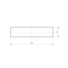 Alumínium kerítésléc 100 mm (fehér)