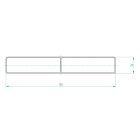 Alumínium kerítésléc 160 mm (RAL8007)