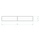 Alumínium kerítésléc 160 mm (csokibarna)