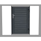 Személybejáró kiskapu (antracit-szürke) 1000 mm, alumínium burkolattal