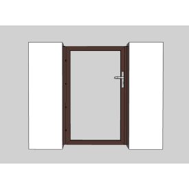 Személybejáró kiskapu (csokibarna) 1000 mm