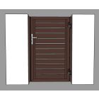 Személybejáró kiskapu (csokibarna) 1000 mm, alumínium burkolattal