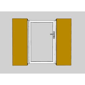 Személybejáró kiskapu (fehér) 1000X1850