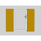 Személybejáró kiskapu (fehér) 1000 mm