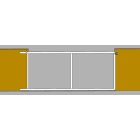 Tolókapu (fehér) 3500 mm