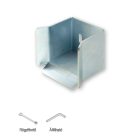 Úszókapu (antracit-szürke), alumínium burkolattal