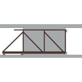 Úszókapu (csokibarna) 3500 mm