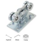 Úszókapu (csokibarna), alumínium burkolattal