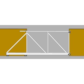 Úszókapu (fehér) 4000 mm
